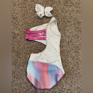 Dance costume with Swarovski crystals.